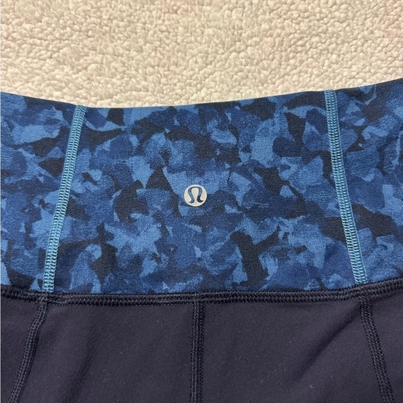 Lululemon Blue Groove Yoga Pants Wide Leg Flare High Rise Leggings - Picture 11 of 13